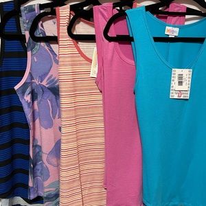 Five Small LuLaRoe tanks